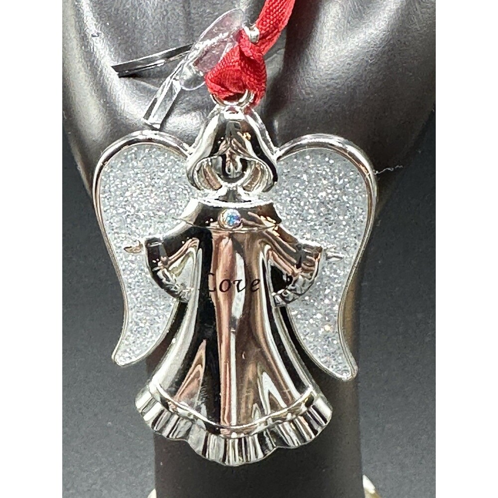 Harvey Lewis Swarovski Crystal Angel  Ornament Holiday Christmas Love